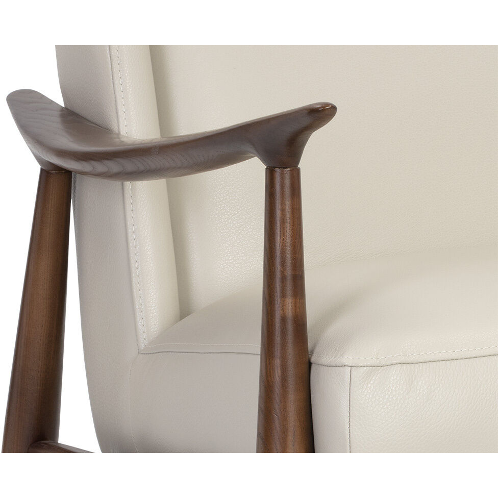 Azella Manchester Stone Leather Lounge Chair